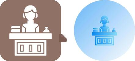 Office Reception Icon Design vector