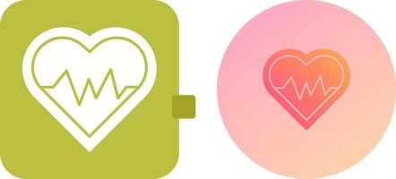 Heart Beat Icon Design vector