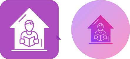 Home Learning Icon Design vector