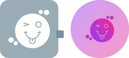 Tongue Out Icon Design vector
