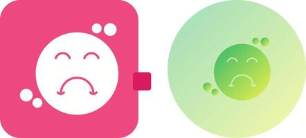 Upset Icon Design vector