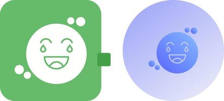 Loughing Icon Design vector
