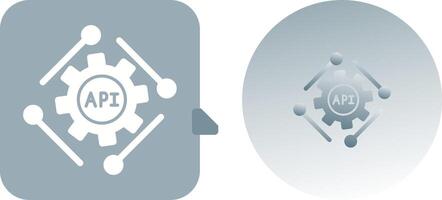 Api Icon Design vector