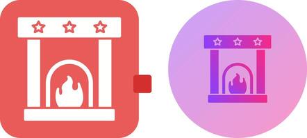 Fireplace Icon Design vector