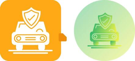 Car Protection Icon Design vector