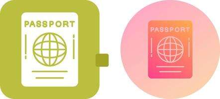 Passport Icon Design vector