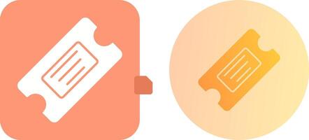 Ticket Icon Design vector