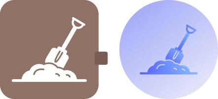 Digging Icon Design vector