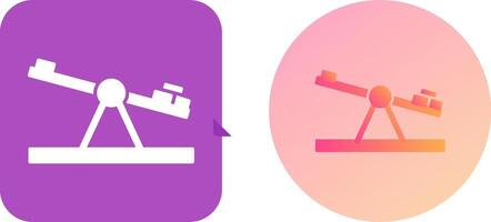Seesaw Icon Design vector