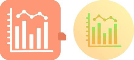 Histogram Icon Design vector