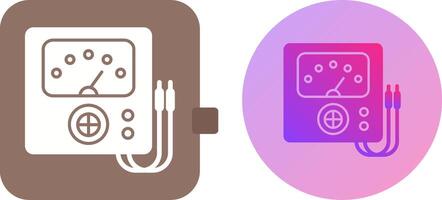 Voltmeter Icon Design vector