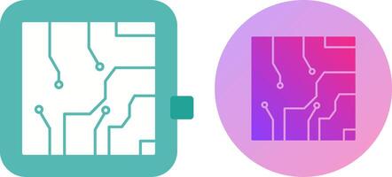 Electrical circuit Icon Design vector