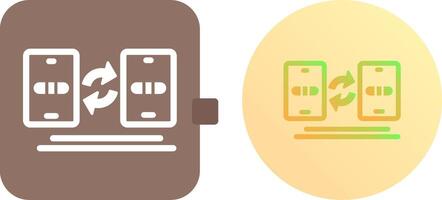 Data Transfer Icon Design vector