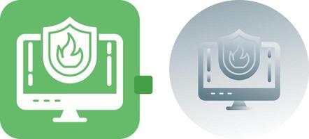 Firewall Icon Design vector