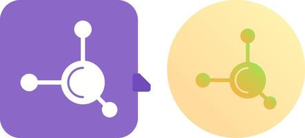 Molecule Icon Design vector