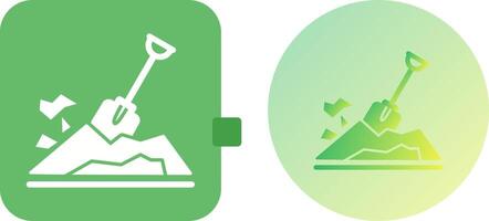 Digging Icon Design vector