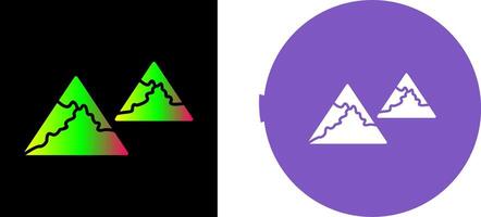 Unique Mountains Icon Design vector