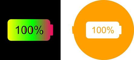 Unique Full Battery Icon Design vector