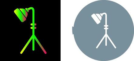 Unique Light Stand Icon Design vector