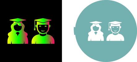Unique Graduates Icon Design vector