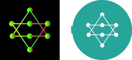 Unique Networks Icon Design vector