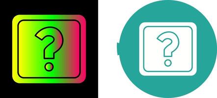 Unique Question Mark Icon Design vector