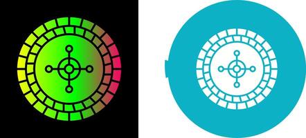 Roulette Icon Design vector