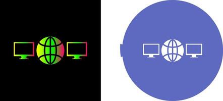 Unique Networks Icon Design vector