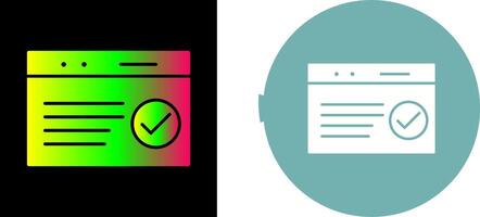 Unique QC Passed Icon Design vector