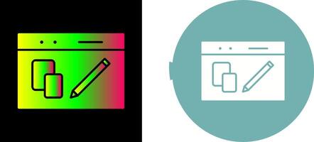 Unique Website Design Icon Design vector