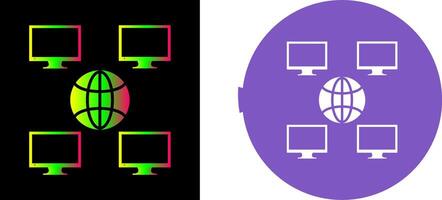 Unique Company Network Icon Design vector