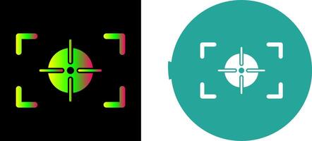 Unique Focus Horizontal Icon Design vector