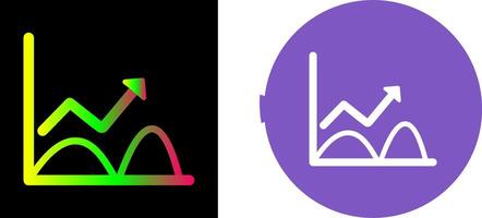 Trend in Graph Icon Design vector