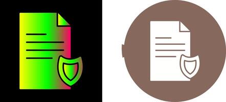 Private Document Icon Design vector