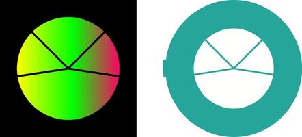 Pie Chart Analysis Icon Design vector