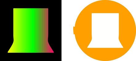 Unique Back Stand Icon Design vector