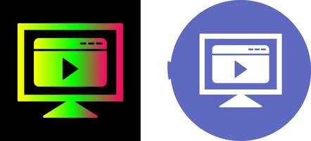 Streaming Icon Design vector