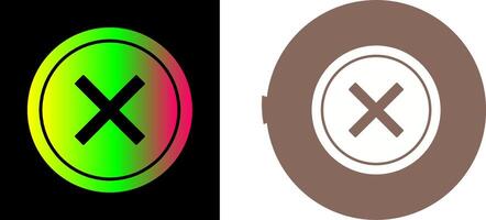 Do Not Cross Icon Design vector