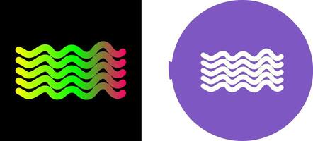 Magnetic Waves Icon Design vector