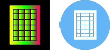 mesa de tarifas icono diseño vector