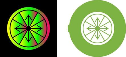 Roulette with Arrow Icon Design vector