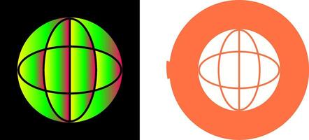 Unique Globe Icon Design vector