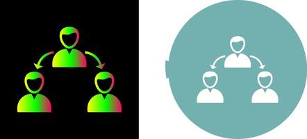Unique Connected Users Icon Design vector