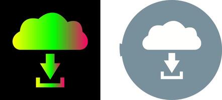Unique Download from Cloud Icon Design vector