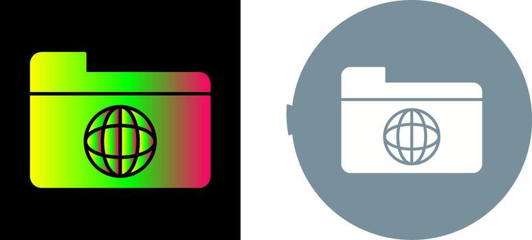 único red carpeta icono diseño vector