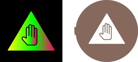 Unique Warning Icon Design vector