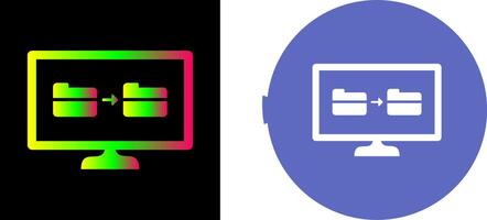 Unique File Sharing Icon Design vector