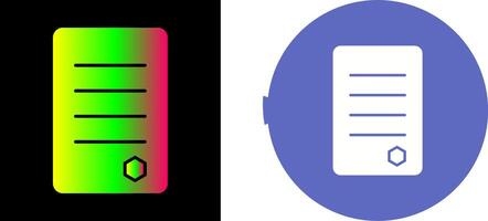 Unique Reports Icon Design vector