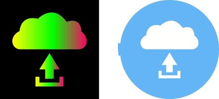 Unique Upload to Cloud Icon Design vector