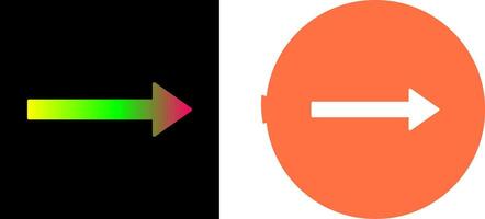 Unique Right Arrow Icon Design vector